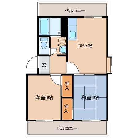 第５シャンポールの物件間取画像